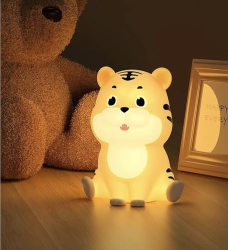 NYRWANA Panda Lamp, Panda Light, Night Lamp for Bedroom, Panda Night Lamp, Night Lamp for Kids, Valentine Gift for Girlfriend, BPA-Free Silicone Lamp, Rechargeable, Open Eye (Multicolor)