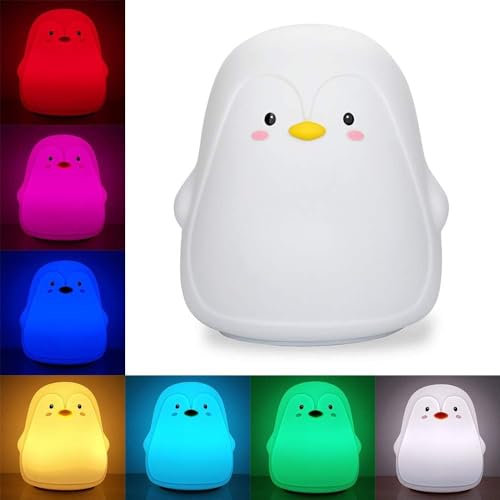 NYRWANA Panda Lamp, Panda Light, Night Lamp for Bedroom, Panda Night Lamp, Night Lamp for Kids, Valentine Gift for Girlfriend, BPA-Free Silicone Lamp, Rechargeable, Open Eye (Multicolor)