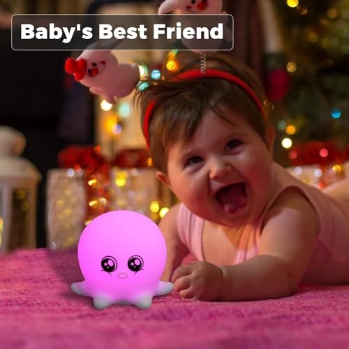 NYRWANA Panda Lamp, Panda Light, Night Lamp for Bedroom, Panda Night Lamp, Night Lamp for Kids, Valentine Gift for Girlfriend, BPA-Free Silicone Lamp, Rechargeable, Open Eye (Multicolor)
