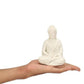 JOY LAND Meditation/Dhyan Buddha Statue Lord Figurine/Idol (White, 5.5-inch)
