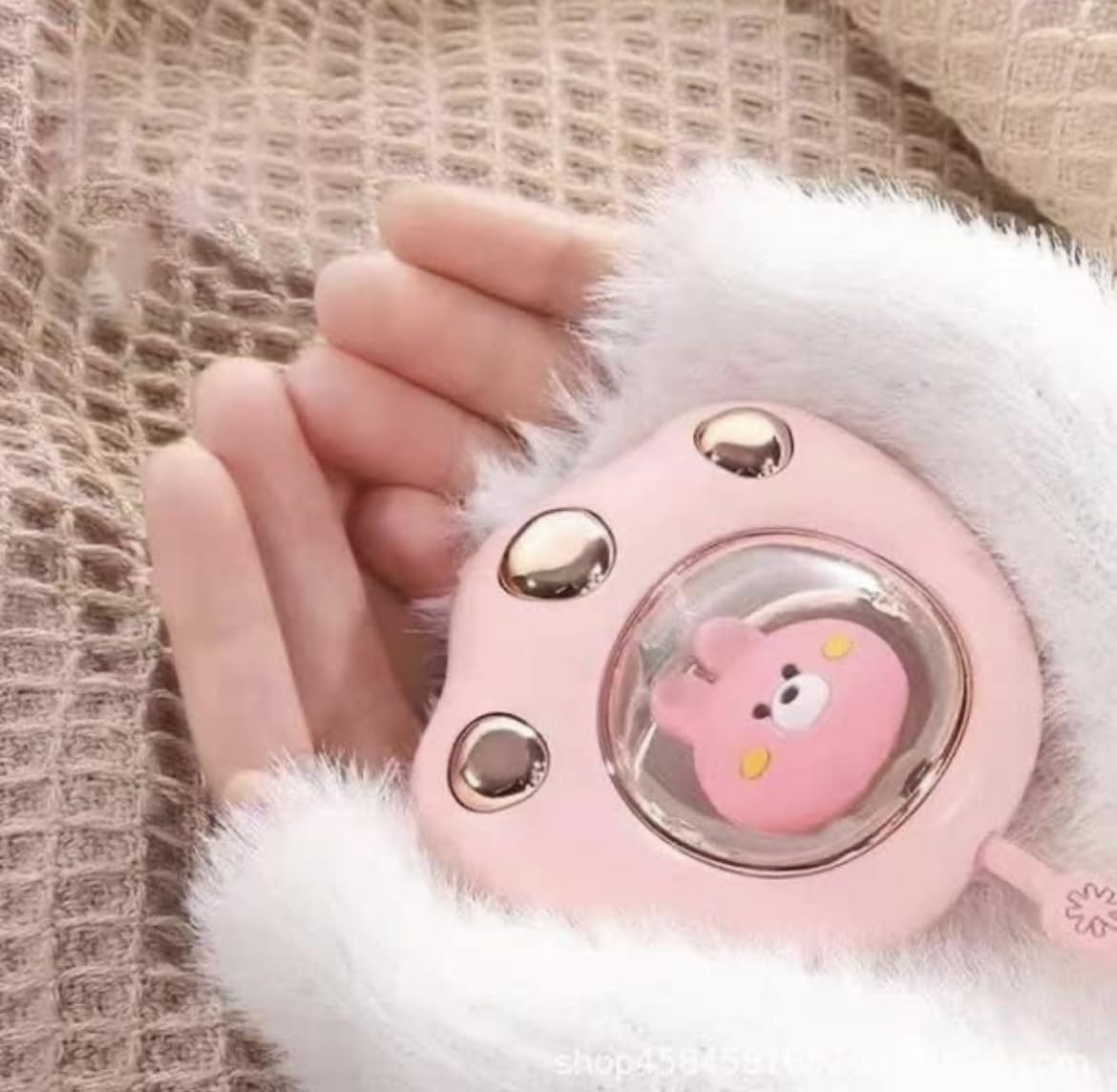 Wish Cloud® Hand Warmers Rechargeable, Cat Paw Cute Handwarmer, Portable Hand Warmer USB, Reusable Hand Warmer, Winter Heater, Best Gift for Men and Women to Keep Warm in Winter