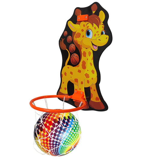OrangeKart Mini Dunkers Giraffe Basketball Set – Indoor & Outdoor Wall-Mount Kit for Kids (Ages 4-10)