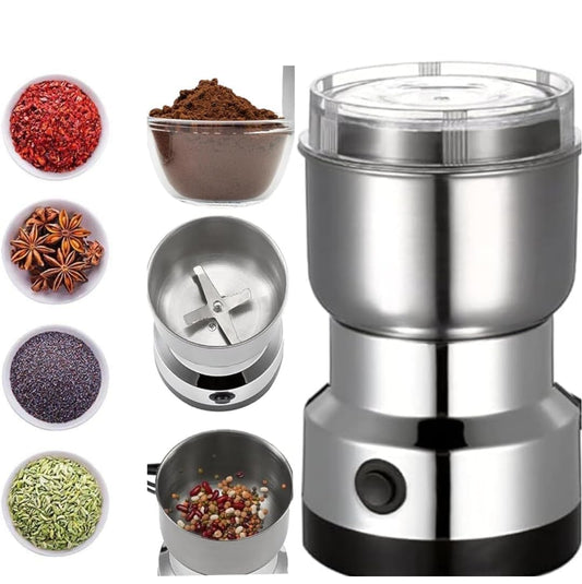 larrito Stainless Steel Nima Multifunctional Grinder Smash Machine Coffee Beans Electric Grinder and Coffee Maker Household Electric Mixer Grinder (Mixer Grinder)