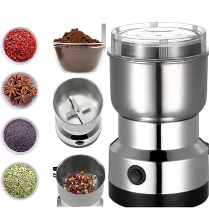 larrito Stainless Steel Nima Multifunctional Grinder Smash Machine Coffee Beans Electric Grinder and Coffee Maker Household Electric Mixer Grinder (Mixer Grinder)