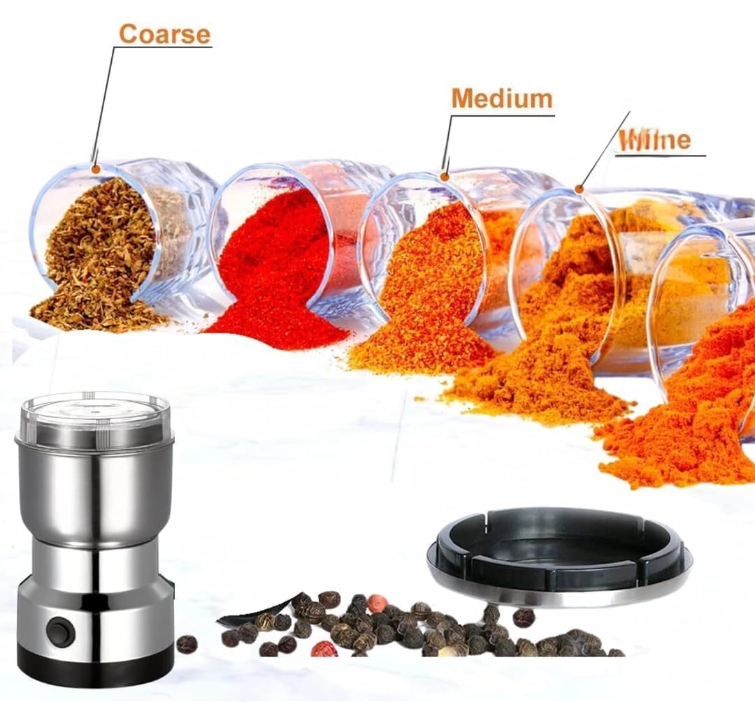 larrito Stainless Steel Nima Multifunctional Grinder Smash Machine Coffee Beans Electric Grinder and Coffee Maker Household Electric Mixer Grinder (Mixer Grinder)