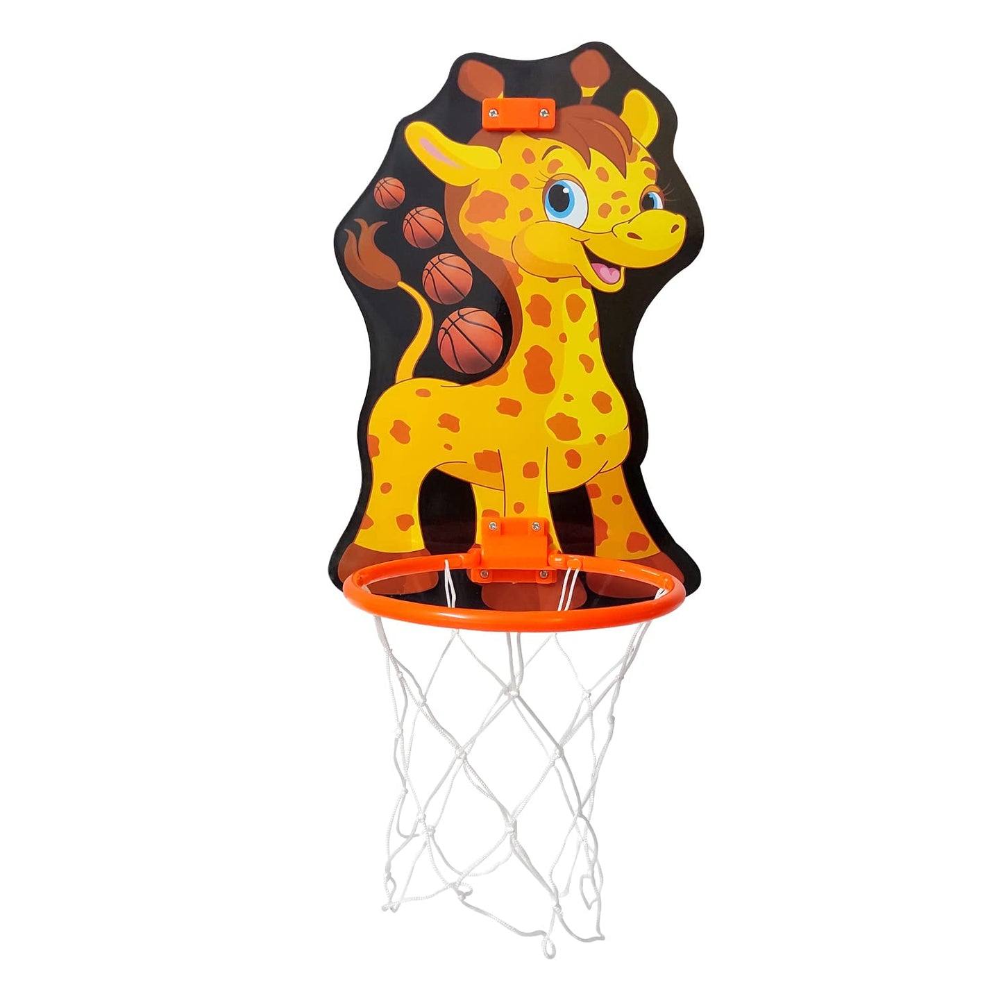 OrangeKart Mini Dunkers Giraffe Basketball Set – Indoor & Outdoor Wall-Mount Kit for Kids (Ages 4-10)