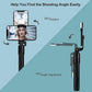 TYROCX R1s Latest Bluetooth Selfie Sticks with Remote and Selfie Light, 3-in-1 Multifunctional Selfie Stick Tripod Stand Mobile Stand Compatible with All Phones (Black) Pack f 1