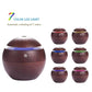 Wooden Style Ultrasonic Cool Mist Humidifier for Room Moisture| Aroma Diffuser| Essential Oil Diffuser| Perfume Fragrance Freshener| Colourful Light| Auto Shut-Off| Car, Room Moisture| 200ml| Black