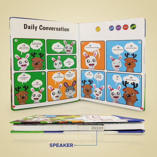 OrangeKart IntelliBook – Interactive Sound Book for Early Learning (Ages 1-6)
