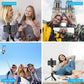 TYROCX R1s Latest Bluetooth Selfie Sticks with Remote and Selfie Light, 3-in-1 Multifunctional Selfie Stick Tripod Stand Mobile Stand Compatible with All Phones (Black) Pack f 1