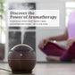 Wooden Style Ultrasonic Cool Mist Humidifier for Room Moisture| Aroma Diffuser| Essential Oil Diffuser| Perfume Fragrance Freshener| Colourful Light| Auto Shut-Off| Car, Room Moisture| 200ml| Black