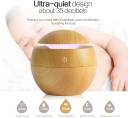 Parv International Cool Mist Humidifier Diffuser | Portable Aroma Air Purifier for Room – Brown