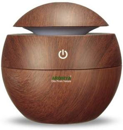 Parv International Cool Mist Humidifier Diffuser | Portable Aroma Air Purifier for Room – Brown