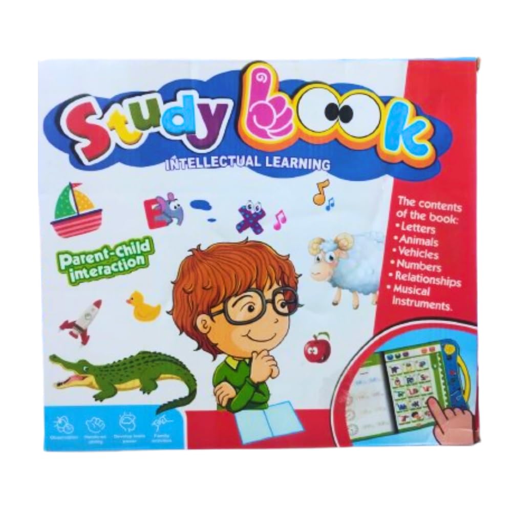 OrangeKart IntelliTouch Smart Sound Learning Book – Interactive English & Activity Book for Kids (Ages 2-6)